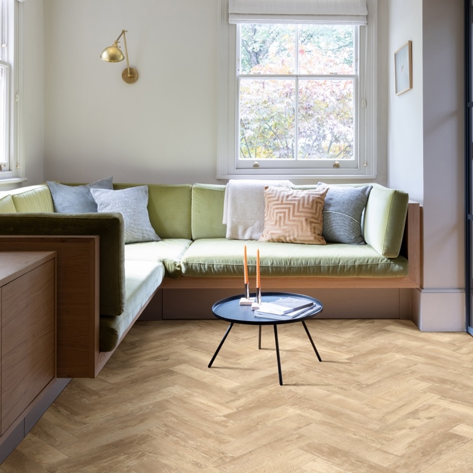  Interior Pictures of Beige Country Oak 54225 from the Moduleo Roots Herringbone collection | Moduleo